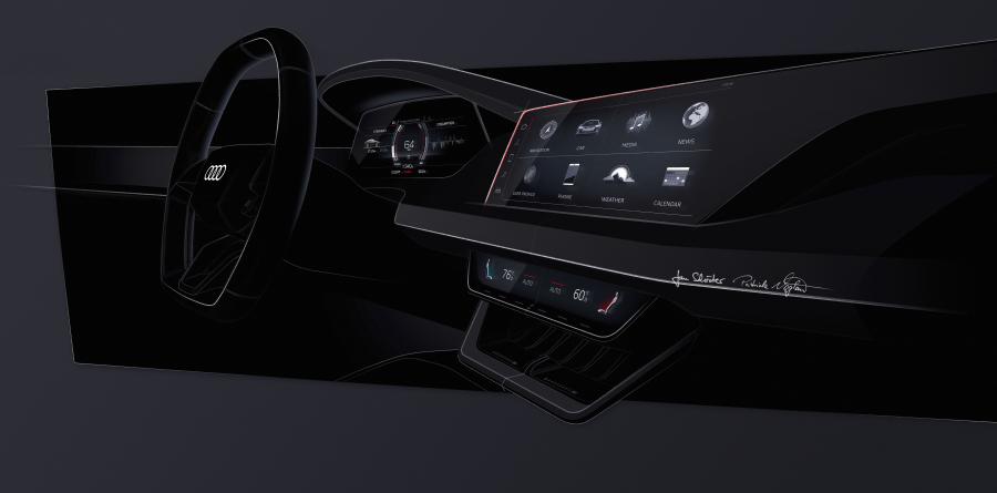 Эскиз Audi e-tron GT Concept 2018 года  (фото 53 из 69)